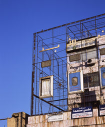 Scaffoldings on a building, Syria von Panoramic Images