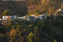 Houses on a hill at dawn von Panoramic Images