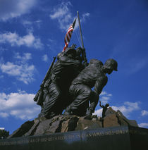 Low angle view of a war memorial by Panoramic Images