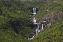 Low angle view of a waterfall, Tamarind Falls, Mare Aux Vacoas, Mauritius by Panoramic Images