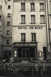 Facade of a hotel by Panoramic Images