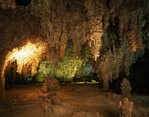 Calcite formations in cave interior von Panoramic Images