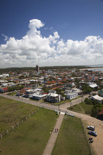 High angle view of a town, La Paloma, Rocha Department, Uruguay von Panoramic Images
