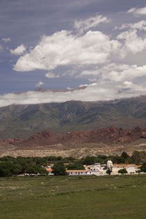 Town on a hill, Molinos, Calchaqui Valleys, Salta Province, Argentina by Panoramic Images