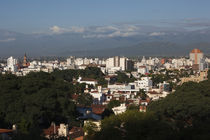 Buildings in a city, Salta, Argentina by Panoramic Images