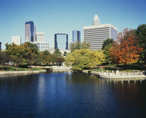 Buildings in a city, Charlotte, North Carolina, USA by Panoramic Images