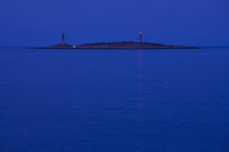 Lighthouse on an island, Thacher Island, Rockport, Cape Ann, Massachusetts, USA by Panoramic Images