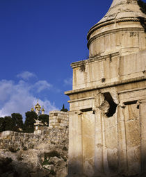 Tomb with a church in the background by Panoramic Images