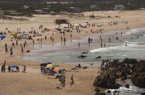 Tourists on the beach, El Desplayado, La Pedrera, Rocha Department, Uruguay by Panoramic Images