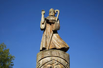 Sculpture of St Carthage by Nancy Hemming by Panoramic Images