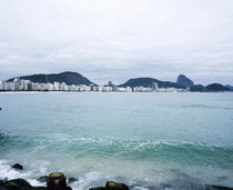 Buildings at the waterfront, Copacabana Beach, Rio De Janeiro, Brazil von Panoramic Images