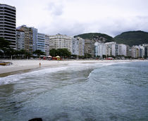 Buildings at the waterfront, Copacabana Beach, Rio De Janeiro, Brazil by Panoramic Images