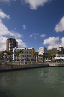 Buildings at the waterfront, Caudan Waterfront, Port Louis, Mauritius by Panoramic Images