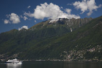 Hydrofoil in a lake, Ascona, Lake Maggiore, Ticino, Switzerland von Panoramic Images