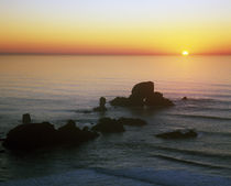 Sunset Over Sea Lion Rock von Panoramic Images