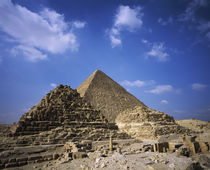 Ruins of pyramids, Giza Necropolis, Giza Plateau, Giza, Egypt by Panoramic Images