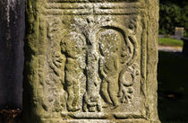Carving of Adam & Eve on a High Cross by Panoramic Images