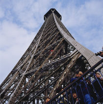 Low angle view of a tower, Eiffel Tower, Paris, France von Panoramic Images