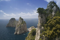 High angle view of rock formations in the sea von Panoramic Images