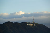 Hollywood sign on a hill, Los Angeles, California, USA von Panoramic Images