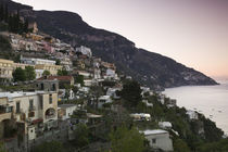 Town on the hillside, Amalfi Coast, Positano, Salerno, Campania, Italy von Panoramic Images