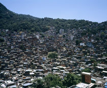 High angle view of a city, Favela, Rio De Janeiro, Brazil von Panoramic Images