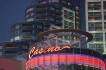 Neon sign of a casino by Panoramic Images