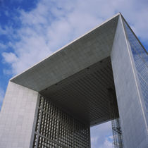 Low angle view of a monument, Grande Arche, La Defense, Paris, France by Panoramic Images