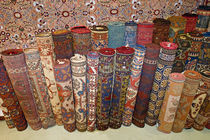 Turkish carpets in a store, Istanbul, Turkey by Panoramic Images