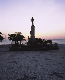 Silhouette of statues at dusk, Salvador, Brazil by Panoramic Images
