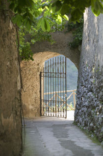 Gate of a villa, Ravello, Salerno, Campania, Italy by Panoramic Images