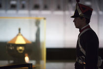 Security guard at the mausoleum of General Artigas by Panoramic Images