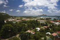 Cityscape viewed from Liberation Road, Victoria, Mahe Island, Seychelles by Panoramic Images