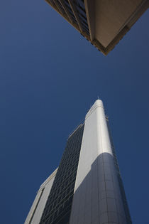 Low angle view of skyscrapers, Telecom Tower, Port Louis, Mauritius by Panoramic Images