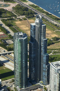 High angle view of skyscrapers by Panoramic Images