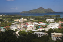Cityscape viewed from Beau Vallon Road, Victoria, Mahe Island, Seychelles von Panoramic Images