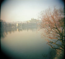 Buildings at the waterfront, Prague, Czech Republic by Panoramic Images