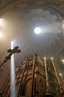 Easter, the Ceremony of the Holy Light at the Church of the Holy Sepulchre  by Hanan Isachar