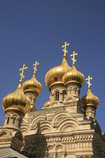 Russian Orthodox Church of Mary Magdalene on the Mount of Olives by Hanan Isachar