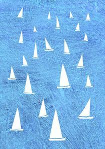 Sailing Race Painting by Nic Squirrell