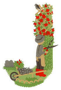 J as Jardinier (Gardener) by Anastassia Elias