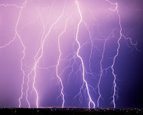 Lightning over the Snake River Valley by Leland Howard