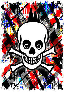 Punk Rock Skull by Roseanne Jones