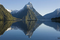 Mitre Peak rising from Milford Sound, New Zealand