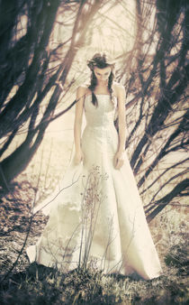 Bride in the fairy forest.