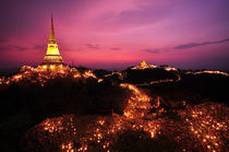 Beautiful light bulb with thai pagoda