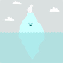 Polar Bear on Iceberg von Terry Irwin