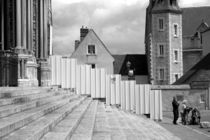 Staircase and palisade - Cathedral of Chartres by Pascale Baud