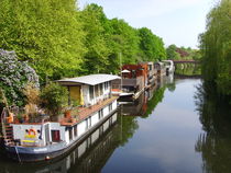 Hausboote (Hamburg- Eilbekkanal) von minnewater