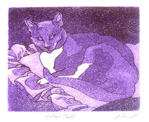 Jack Cat - Pillow Talk von Patricia Howitt
